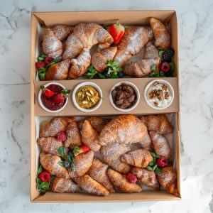 box śniadaniowy z&nbsp;croissantami